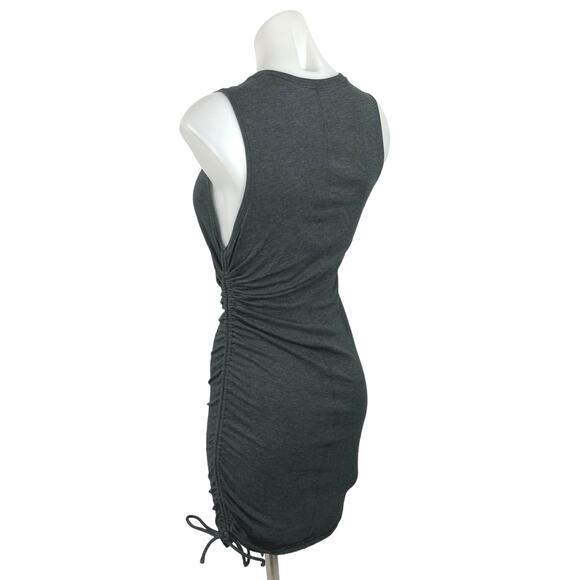 Lululemon Women's Cotton Solid Grey Crew Neck Sleeveless Mini Tank Dress Size 4 - Picture 4 of 6